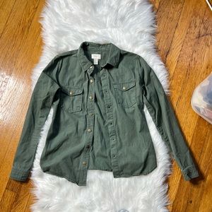 Forever 21 Green Jean jacket S